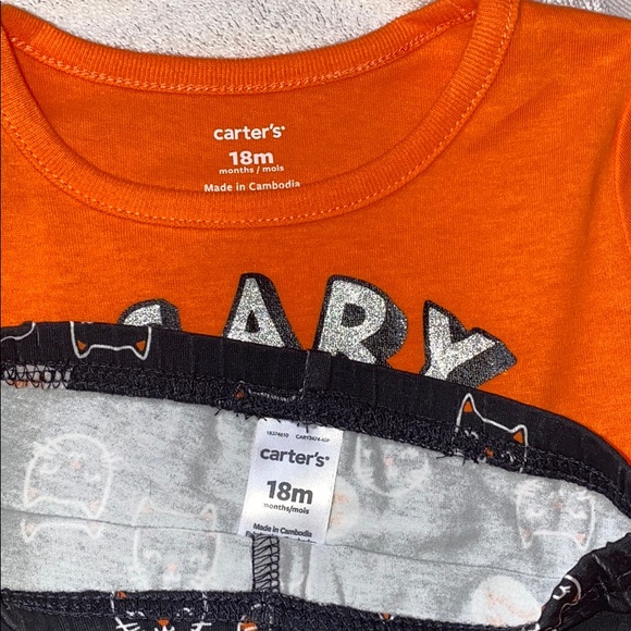 🎃 New Carter’s Halloween Scary & Cute Cat Top & Legging Set - Picture 10 of 11